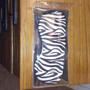 Satin Zebra sleep mask